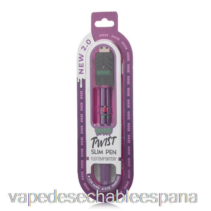 Vape Desechable España Ooze Slim Twist Pen 2.0 Flex Temp Batería Ultra Violeta